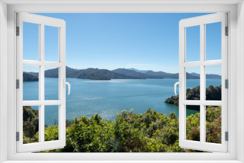 Fototapeta Naklejka Na Ścianę Okno 3D - Stunning Marlborough Sounds landscape scenery in New Zealand