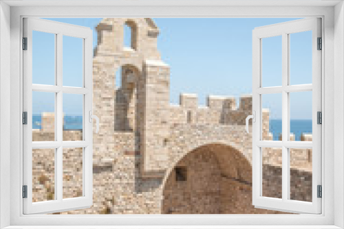 Fototapeta Naklejka Na Ścianę Okno 3D - monastère Ile saint Honorat Cannes