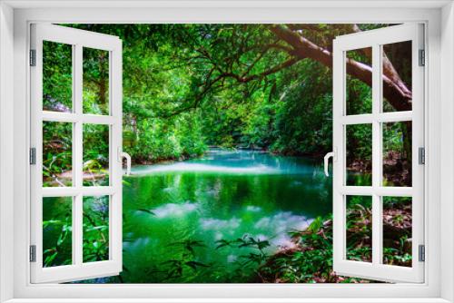 Fototapeta Naklejka Na Ścianę Okno 3D - Landscape Waterfall Than Bok Khorani. (Thanbok Khoranee National Park)lake, nature trail, forest, mangrove forest, travel nature, travel Thailand, Nature Study. Attractions.