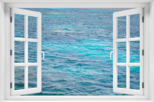 Fototapeta Naklejka Na Ścianę Okno 3D - Blue sea water summer background