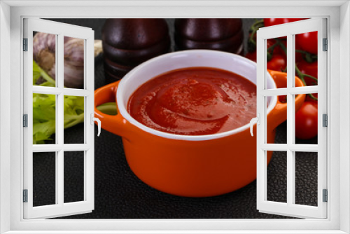 Fototapeta Naklejka Na Ścianę Okno 3D - Mediterranean Tomato soup