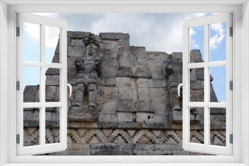 Fototapeta Naklejka Na Ścianę Okno 3D - Maya Stätte | Pyramiden in Uxmal | Mexiko