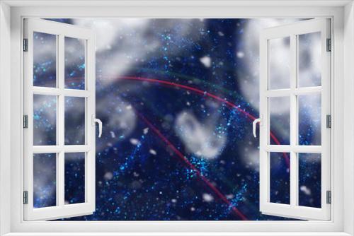 Fototapeta Naklejka Na Ścianę Okno 3D - Abstract lines background. Space star color abstraction.