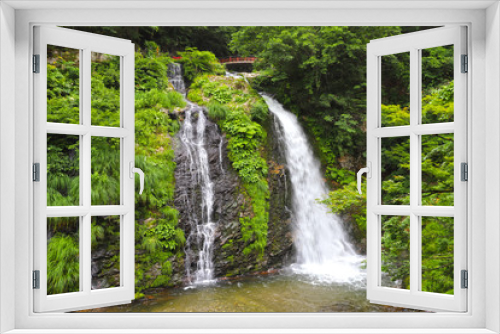 Fototapeta Naklejka Na Ścianę Okno 3D - 【山形県 日本の観光名所】白銀の滝