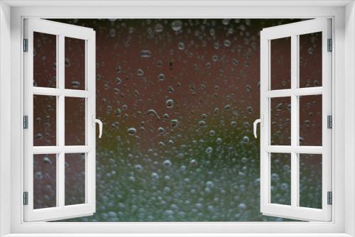 Fototapeta Naklejka Na Ścianę Okno 3D - raindrops on the glass