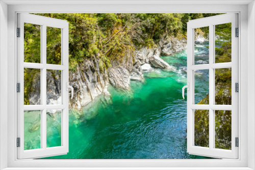 Fototapeta Naklejka Na Ścianę Okno 3D - Haast River Landsborough Valley New Zealand