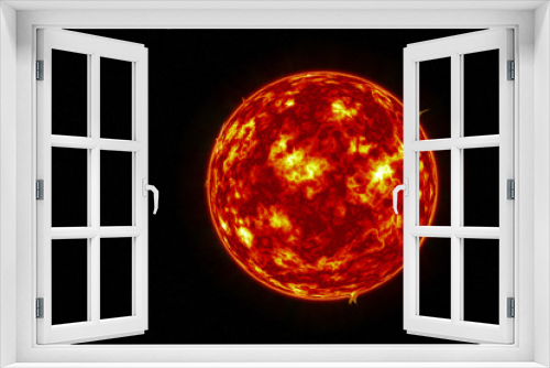 Fototapeta Naklejka Na Ścianę Okno 3D - Sun surface with solar flares