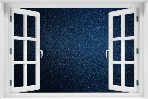 Fototapeta Naklejka Na Ścianę Okno 3D - Dark blue shimmer dust textured background.