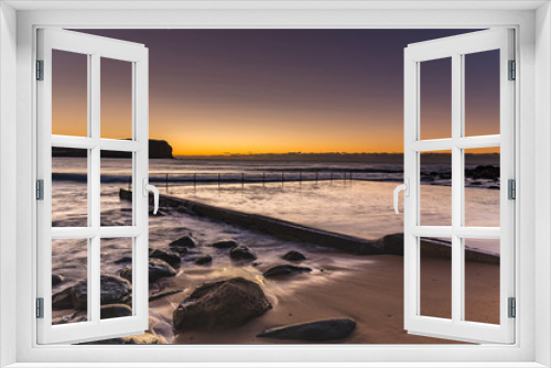 Fototapeta Naklejka Na Ścianę Okno 3D - Sunrise Seascape