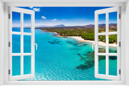 Fototapeta Naklejka Na Ścianę Okno 3D - Cala Ginepro beach on Sardinia island, Italy, Europe.