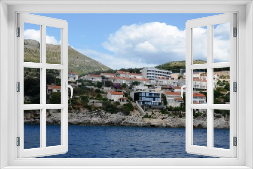 Fototapeta Naklejka Na Ścianę Okno 3D - Croatie : Traversée en ferry à Sipan (Iles Elaphites) depuis Dubrovnik