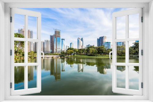 Fototapeta Naklejka Na Ścianę Okno 3D - Scenery of Xiangmi Park, Shenzhen, Guangdong, China