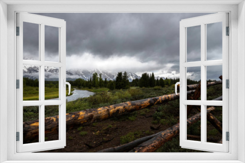 Fototapeta Naklejka Na Ścianę Okno 3D - Gand Teton National Park
