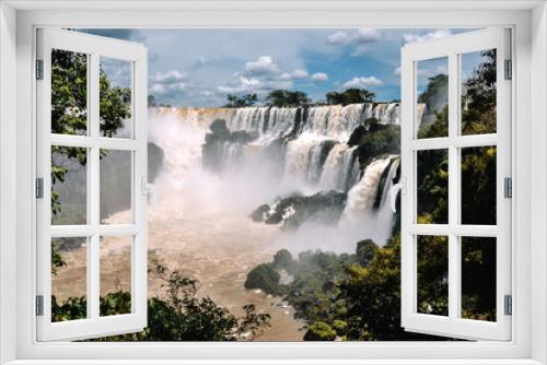 Fototapeta Naklejka Na Ścianę Okno 3D - Iguazu Falls (aka Iguassu Falls or Cataratas del Iguazu), Misiones Province, Argentina