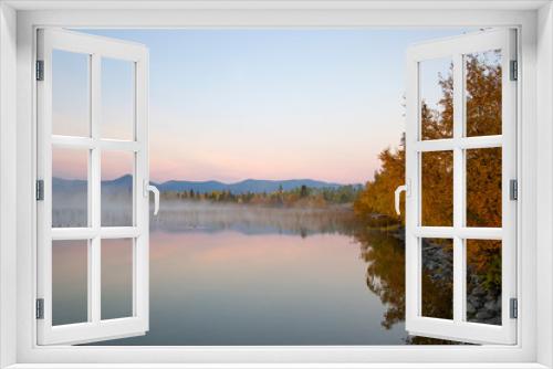 Fototapeta Naklejka Na Ścianę Okno 3D - calm autumn lakeshore