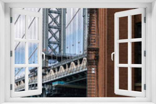 Fototapeta Naklejka Na Ścianę Okno 3D - brooklyn bridge in new york