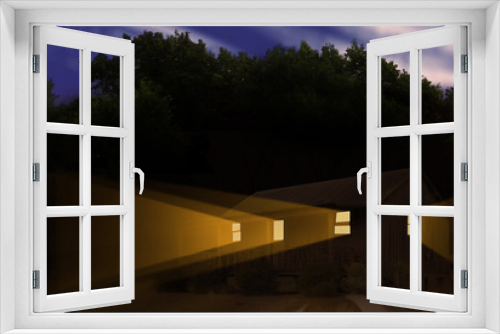 Fototapeta Naklejka Na Ścianę Okno 3D - Scary Haunted House