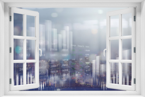 Fototapeta Naklejka Na Ścianę Okno 3D - Financial background