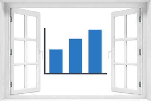 Bar Chart related vector glyph icon. Isolated on white background. Vector illustration.