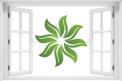 Fototapeta Naklejka Na Ścianę Okno 3D - Eco Tree Leaf Logo Template