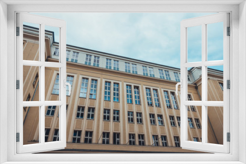 Fototapeta Naklejka Na Ścianę Okno 3D - office building facade from the exterior view