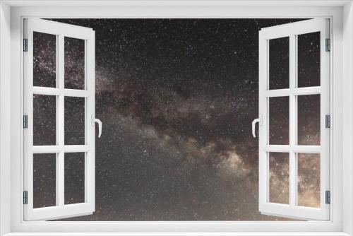 Fototapeta Naklejka Na Ścianę Okno 3D - Milky Way in the Middle of the Night