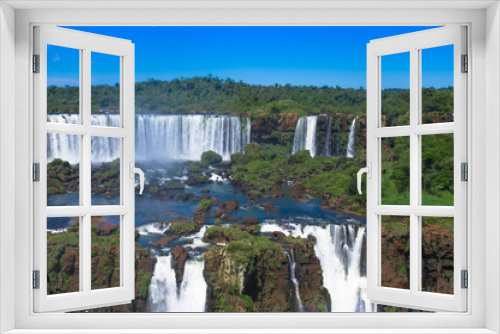 Fototapeta Naklejka Na Ścianę Okno 3D - Foz do Iguazu. Is a touristic town and waterfalls at Brazil.