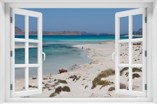 Fototapeta Naklejka Na Ścianę Okno 3D - beach and sea, Balos lagoon, Crete