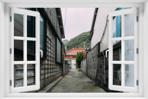 Fototapeta Naklejka Na Ścianę Okno 3D - A rural street, Minami izu, Izu peninsula, Shizuoka, Japan