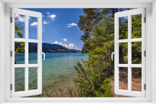 Fototapeta Naklejka Na Ścianę Okno 3D - lake weissensee in austria