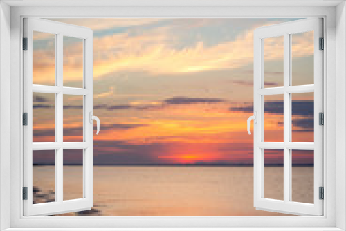 Fototapeta Naklejka Na Ścianę Okno 3D - Watching an amazing sunset in Florida's panhandle
