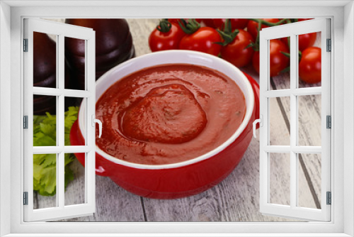 Fototapeta Naklejka Na Ścianę Okno 3D - Mediterranean Tomato soup