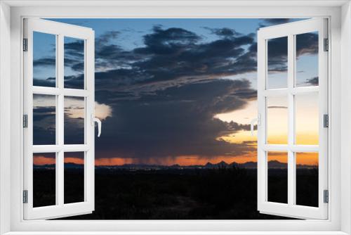 Fototapeta Naklejka Na Ścianę Okno 3D - Sunsets and Mountains