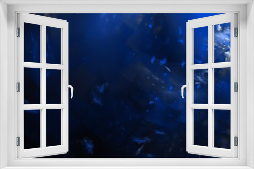 Fototapeta Naklejka Na Ścianę Okno 3D - Schwarz-Blaue Hintergrundgrafik