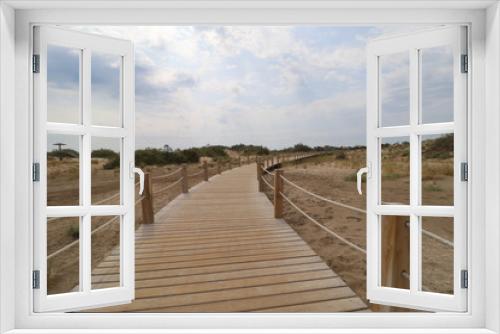 Fototapeta Naklejka Na Ścianę Okno 3D - Dunas en las playas de Riumar, en el Delto del Ebro