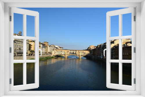 Fototapeta Naklejka Na Ścianę Okno 3D - Florenz, Ponte Vecchio