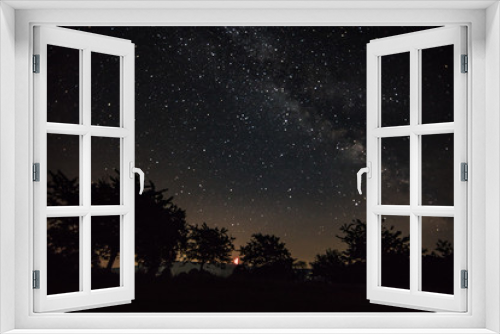 Fototapeta Naklejka Na Ścianę Okno 3D - sternenhimmel