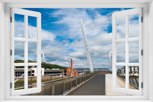 Fototapeta Naklejka Na Ścianę Okno 3D - Swansea Docks. Glamorgan Wales UK.