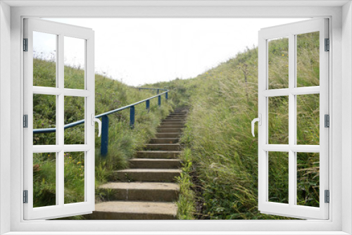 Fototapeta Naklejka Na Ścianę Okno 3D - stairway from the beach