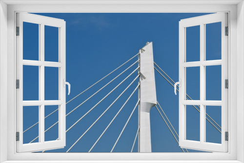 Fototapeta Naklejka Na Ścianę Okno 3D - Concrete suspension pillar