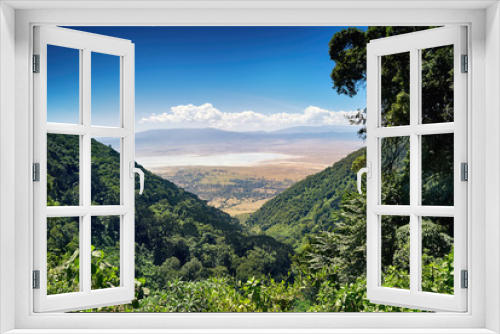 Fototapeta Naklejka Na Ścianę Okno 3D - Beautiful image of Ngorongoro crater, in Tanzania.