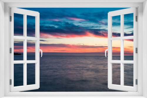 Fototapeta Naklejka Na Ścianę Okno 3D - Sunset over the Adriatic Sea