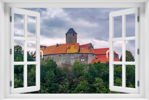 Blick zur Burg Schönfels im Vogtland