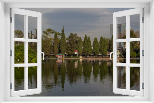 Fototapeta Naklejka Na Ścianę Okno 3D - Lago de Chapultepec
