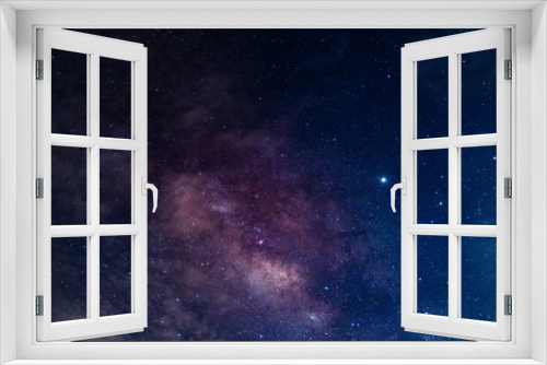 Fototapeta Naklejka Na Ścianę Okno 3D - Milky way,galaxy,cosmos on dark sky