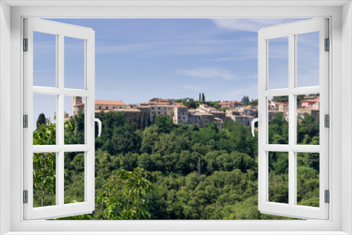 Fototapeta Naklejka Na Ścianę Okno 3D - The ancient Tuscan village of Scansano