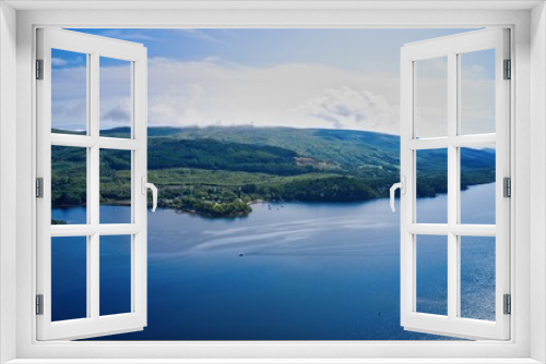 Fototapeta Naklejka Na Ścianę Okno 3D - Aerial images of Loch Lomond and the Trossachs