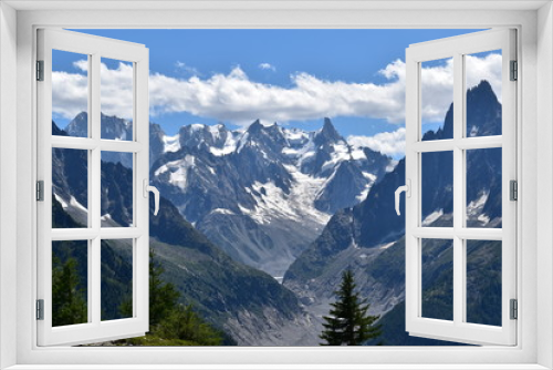 Fototapeta Naklejka Na Ścianę Okno 3D - Paysage Savoie Mont Blanc