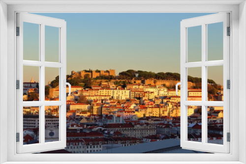 Fototapeta Naklejka Na Ścianę Okno 3D - Cityview in Lisbon, Portugal