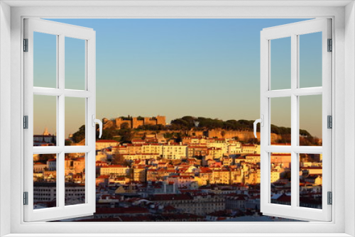 Fototapeta Naklejka Na Ścianę Okno 3D - Cityview in Lisbon, Portugal